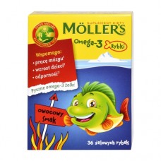 Мollers Omega 3 rybki - омега 3 для детей в форме рыбок 