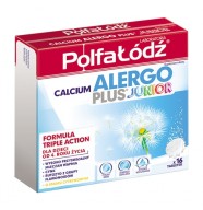 CALCIUM ALERGO PLUS JUNIOR 16 tabletek- кальций для детей от 4х лет.