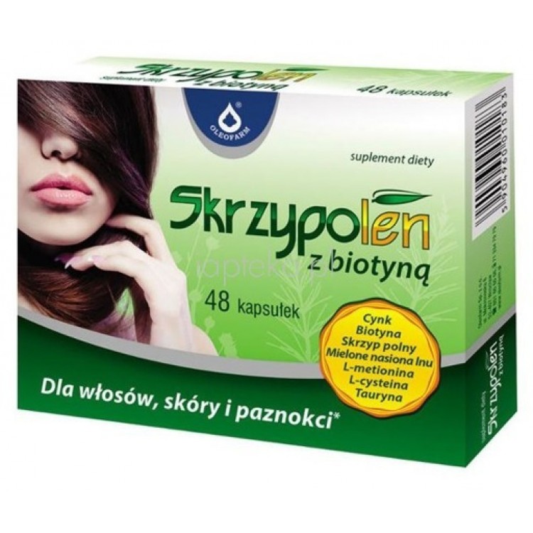 Европейские витамины для роста волос Skrzypolen z biotyna 